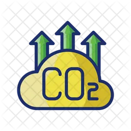 Hoher Co2-Gehalt  Symbol