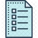 Hoja Lista Catalogo Icono