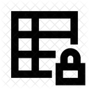 Hoja De Calculo Tabla Bloqueo Icono