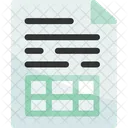 Hoja De Calculo Datos Excel Icono