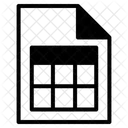 Hoja De Calculo Icono