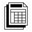 Hoja de cálculo  Icono
