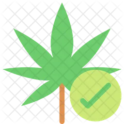 Hoja de cannabis  Icono