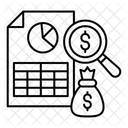 Hoja De Presupuesto Icono