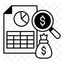 Hoja De Presupuesto Icono