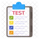 Hoja De Prueba Examen Examen Icono