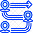 Hoja De Ruta Mapa Ubicacion Icono