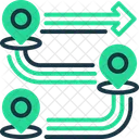 Hoja De Ruta Mapa Ubicacion Icono