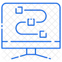 Hoja De Ruta Monitor Cpu Icono
