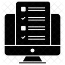 Lista En Linea Lista De Verificacion Lista De Tareas Pendientes Icono