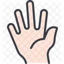 Hola Dedo Cinco Icono