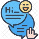 Hola Dialogo Comunicaciones Icono