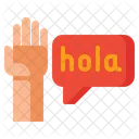 Hola Language Hello Icon