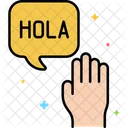 Hola Language Hello Icon