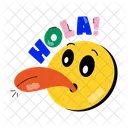 Hola Emoji  Icon