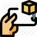Holding 3 D Smartphone  Icon