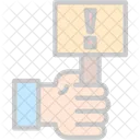Holding Alert Board  Icon