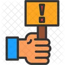 Holding Alert Board  Icon
