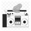 Holding audio boombox  Icon