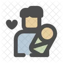 Holding Baby Son Fatherhood Icon