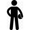 Holding Basketball Basketball Player Icon