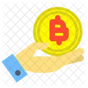 Bitcoin Holding Bitcoin Investor Icon
