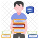 Holding Books Handbooks Close Books 아이콘