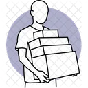 Holding Boxes Boxes Holding Boxes Carring Icon