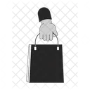 Holding branded paper bag  Icon