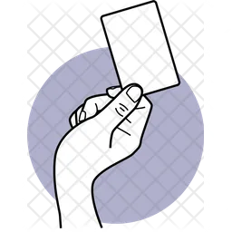 Holding Card  Icon