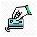 Holding Card Hand Holding Icon