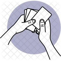 Holding Cards  Icon