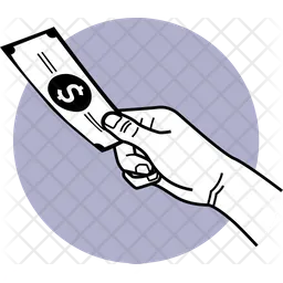 Holding Cash  Icon