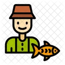 Holding Catch Angling Fishing Icon