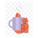 Coffee Hot Drink Steamed Drink Cup Holding Icon