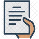 Holding Document  Icon