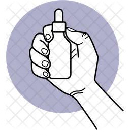 Holding Drop Bottle  Icon