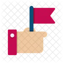 Holding Flag  Icon