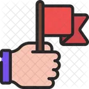 Holding Flag Holding Flag Icon