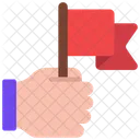 Holding Flag  Icon