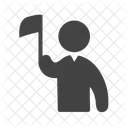 Holding Flag Icon