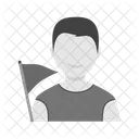 Holding Flag Icon