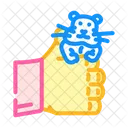 Hamster Hand Pet Icon