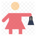 Holding Hand Bag  Icon