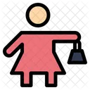 Holding Hand Bag  Icon