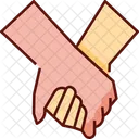 Holding Hands Together People Icon