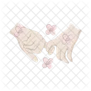 Holding Hands Love Couple Icon