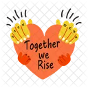 Holding Heart Love Togetherness Icon