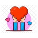 Holding Heart Care Heart Icon
