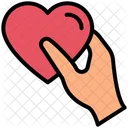 Heart Valentine Day Hand Icon